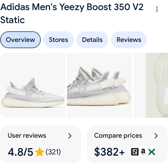 adidas Yeezy Boost 350 V2 Static (Non-Reflective) EF2905 - Picture 10 of 10